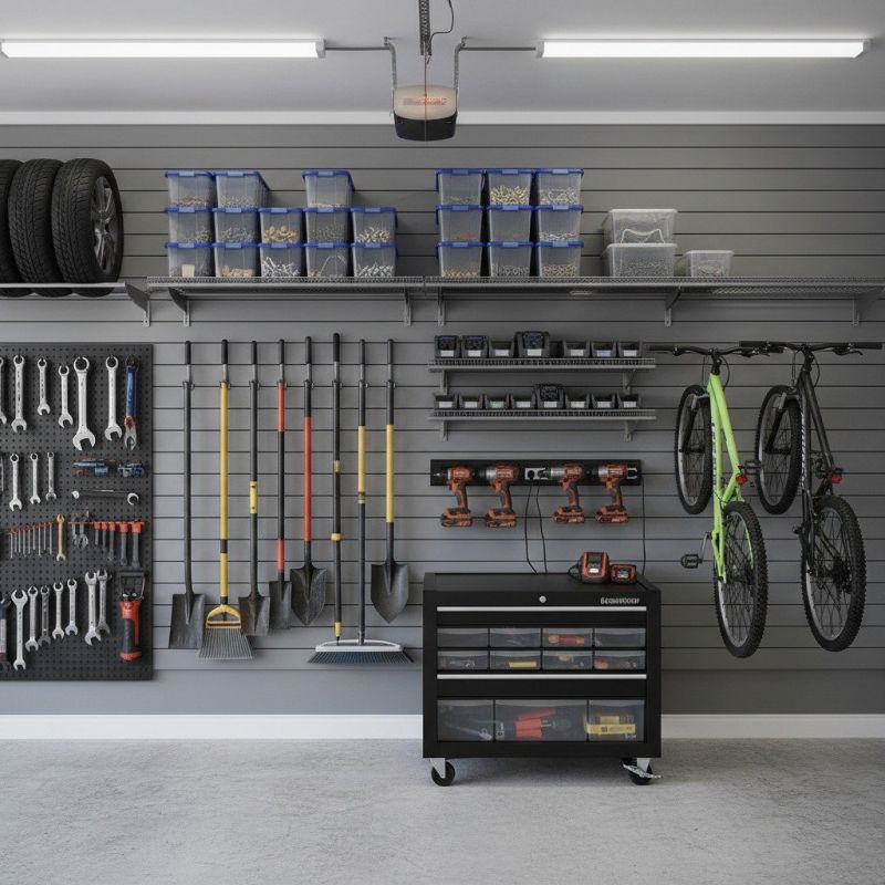 Garage Tool Rack Installation in Charlotte, NC